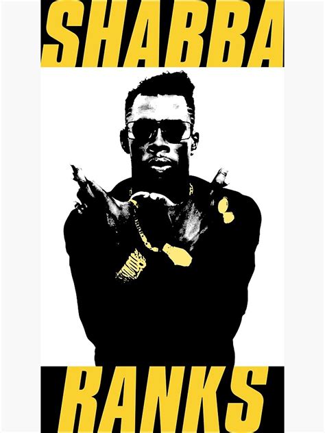 Shabba Ranks Poster By Neonpanther Redbubble