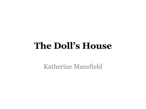 Ppt The Dolls House Powerpoint Presentation Free Download Id3764325