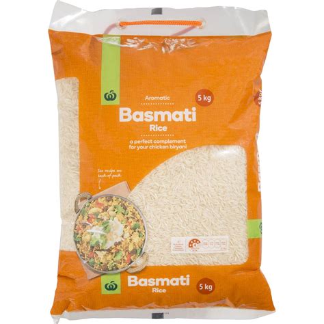 This is part of our comprehensive database of 40,000 foods including foods from hundreds of popular restaurants and thousands of. Woolworths Basmati Rice 5kg | Woolworths