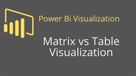 Power Bi Table Vs Matrix Visualizations Power Bi Docs