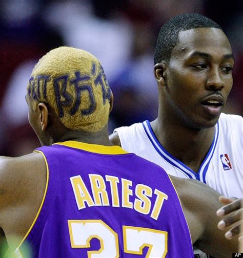 Does dwight howard have tattoos? Ron Artest Haircut: Hebrew, Japanese & Hindi Lettering ...