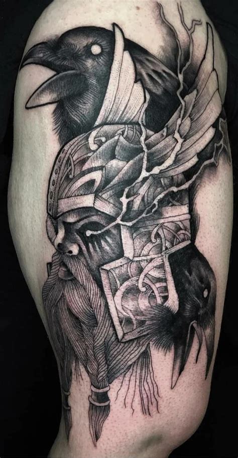 Odin Tattoo Symbolism And Designs Art And Design