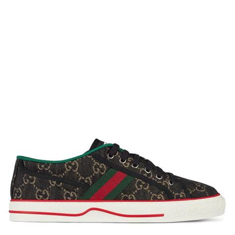 Gucci Tennis 1977 Webbed Jacquard Sneakers Men Low Trainers