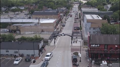 Downtown Algonquin Illinois 4k Drone Video Youtube