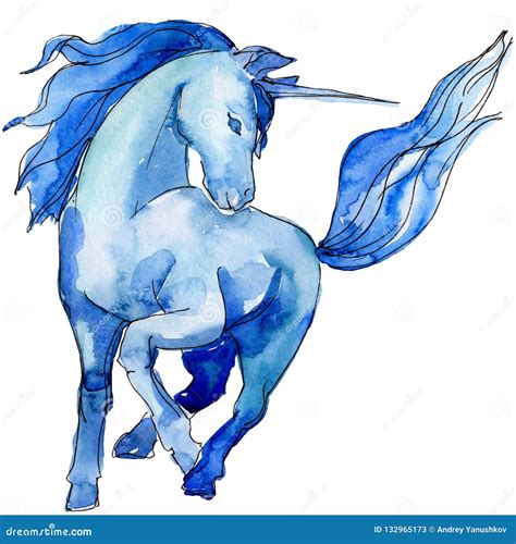 Cuadro De Unicornio Cabello Azul Mx