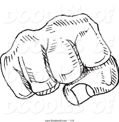 Vector Clipart Of A Black And White Fist Bumpblack And White Fist Bump