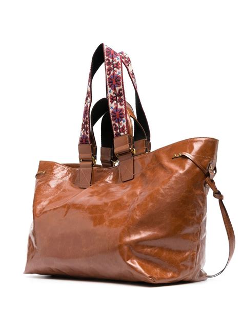Isabel Marant Wardy Leather Tote Bag Farfetch