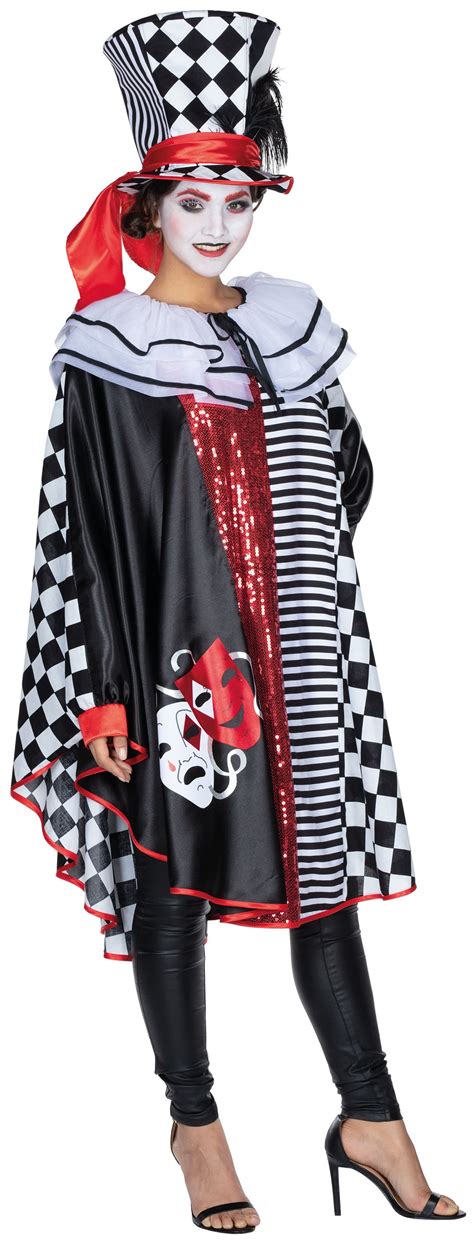 Pierrot Harlekin Poncho Harlekina F R Damen Kaufland De