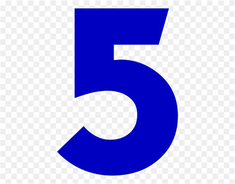 Blue Five Number Numbers Study Icon Number 5 Clipart Flyclipart