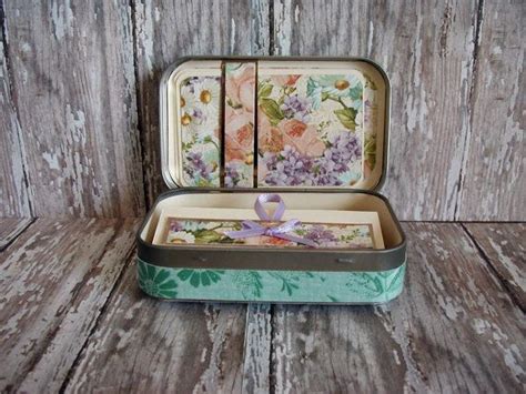 Altered Altoids Tin Table Or Desk Top Mini By Mygreenbutterfly With