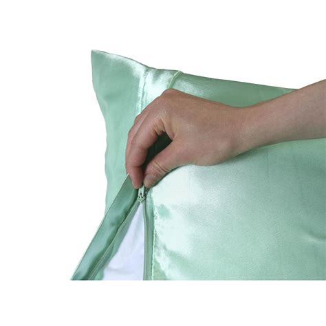 Sweet Dreams 2 Pack Luxury Satin Pillowcase With Zipper King Size