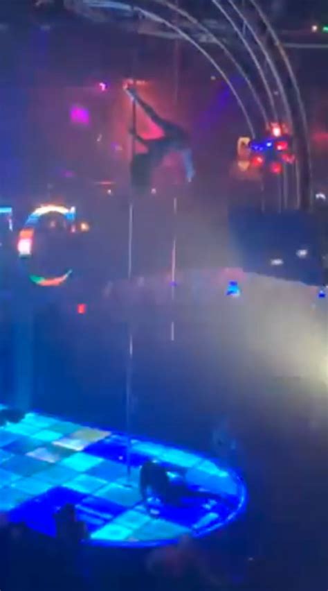 Moment Stripper Plummets 20ft After Losing Grip While Pole Dancing