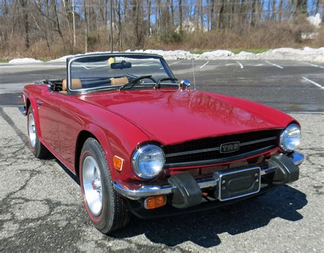 The triumph tr6 bowed late in september of 1968 as a 1969 model. 1976 Triumph TR6 | Connors Motorcar Company
