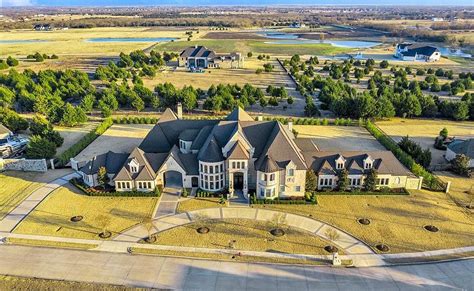 9000 Square Foot French Inspired Stone Mansion In Rockwall Tx The