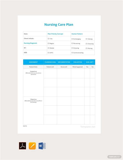 Free Printable Nursing Care Plan Template Printable Templates The Best Porn Website