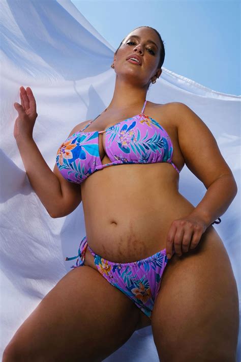 Ashley Graham Embraces Her Stretch Marks In Swimsuits For All Shoot