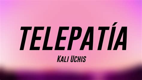 Telepat A Kali Uchis Lyrics Video Youtube