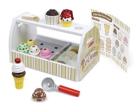 Shop The Word Pretend Play Scoop And Serve Ice Cream Counter 28 Pieces