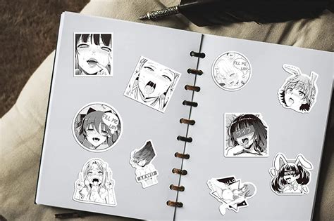 Buy 52pcs Sexy Girl Ahegao Stickers For Adults Anime Lust Face Stickers Decals Waifu Hot Girl