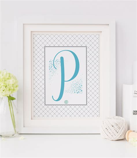 Perfectly Pretty P Printable For Monogram Monday Hall Stirred Up