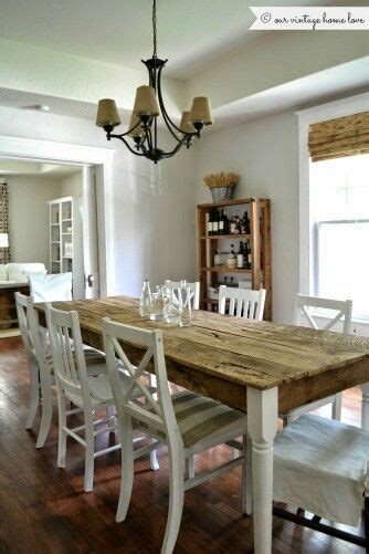 This beautiful table also has breadboards ends for a clean look. Farmhouse table | Narrow dining tables, Diy dining room ...