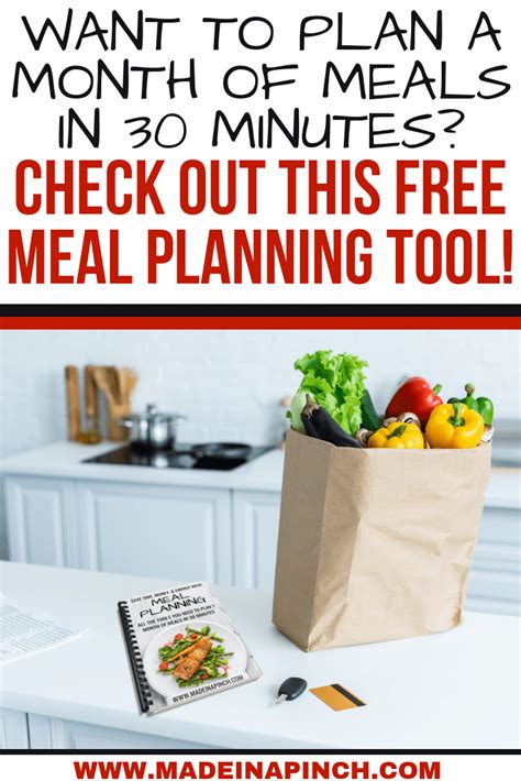 Meal Planning Freebie 2 Made In A Pinch