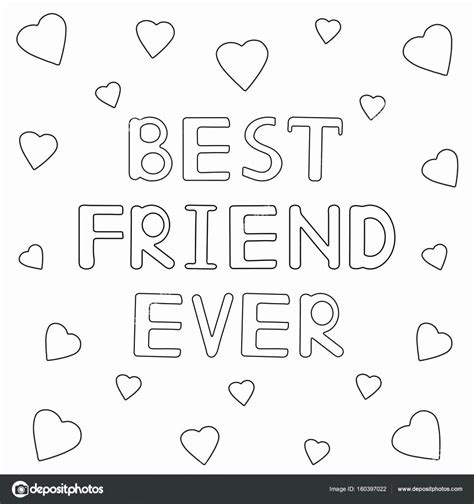 ️my Best Friend Coloring Page Free Download