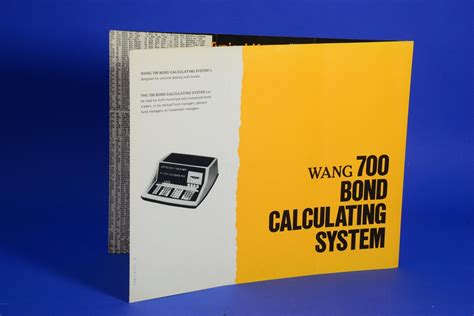 Documentation Wang 700 Bond Calculating System National Museum Of