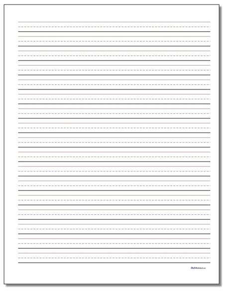 This lined paper is ideal for writing narrations and adding a drawing on to the page. Printable PDF writing paper templates in multiple ...