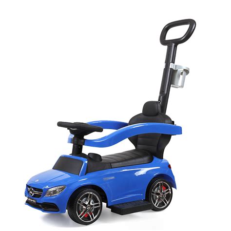 As your little driver scoots the car down the sidewalk or around your home, they can use the steering wheel to honk the horn or play music. Nufazes Mercedes Benz Kids Ride On Push Car Indoor Outdoor Push and Pedal Car Toddler Ride-On ...