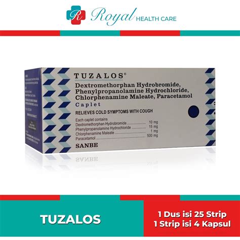 Jual Tuzalos Strip Isi 4 Tablet Pereda Flu Dan Batuk Shopee Indonesia