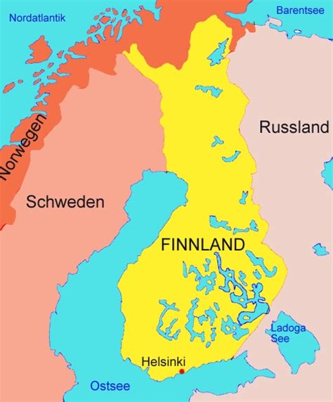 Finnland Karte Skandinavien Finnland Helsinki Karte Atlas Karte