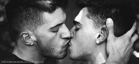 Men Kissing Tenderly And Passionately