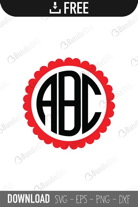Circle Monogram Svg Free 336 Dxf Include