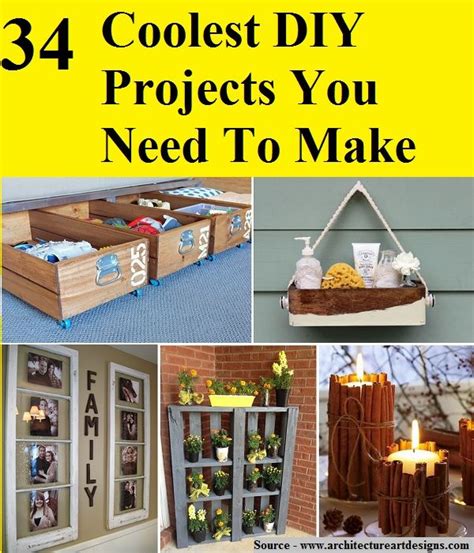 34 Coolest Diy Projects You Need To Make Cool Diy Projects Recycle