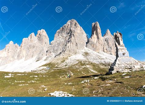 Three Peaks Of Lavaredo Stock Image Image Of Scenery 258408311