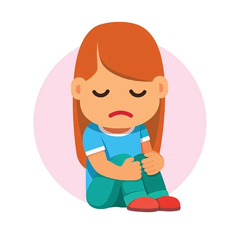 Sad Girl Clip Art Vector Images And Illustrations Istock