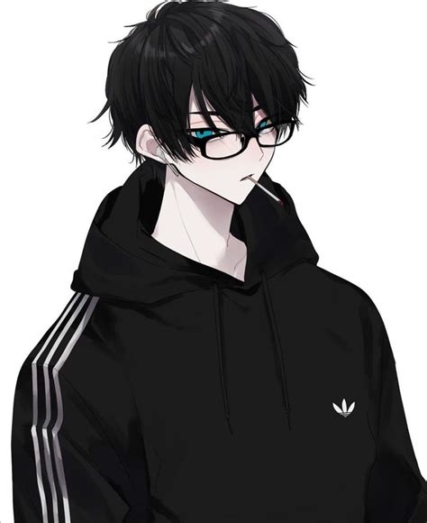 Pin By Kano556 On Fits Anime Black Hair Anime Guys With Glasses Black Hair Anime Guy