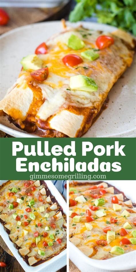 If you take the time to brine your pork loin, you'll end up with a moist and flavorful piece of meat that you can use in a multitude 2. A quick and easy dinner recipe using leftover pulled pork. These Pulled Pork Enchiladas are ...