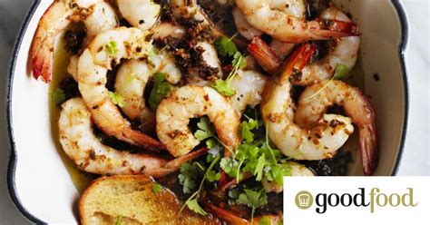 Simple Garlic Prawns Recipe With Capers And Butter