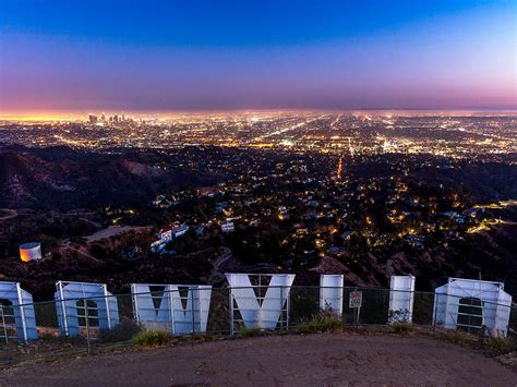 Hd Wallpaper Birds Eye View Of Hollywood Sign Hollywood Hill Los