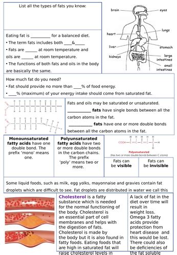 Gcse Food Aqa 8585 Macronutrients Teaching Resources