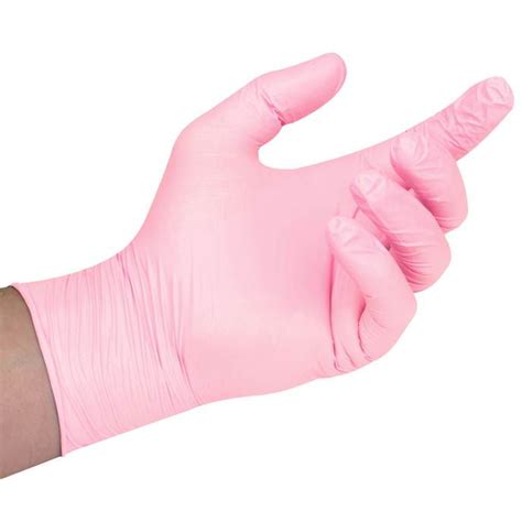 Pink Latex Free Disposable Gloves X 100