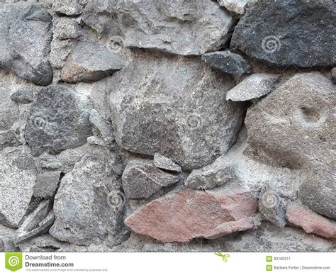 Primitive Dry Stack Style Stone Wall Rustic Background Texture With Old