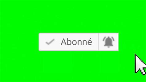 Fond Vert Bouton Sabonner Gratuit Subscribe Green Screen Free Lien