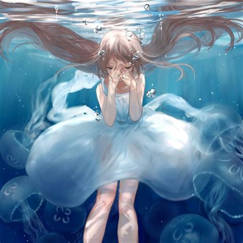 Beautiful Anime Illustration Anime Pinterest Anime Underwater