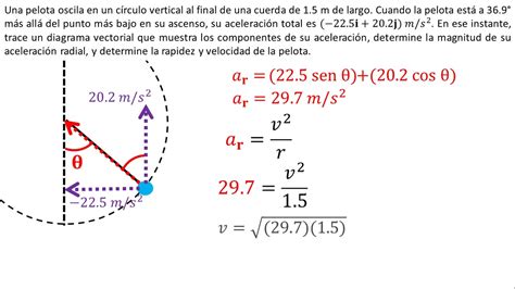 Física Aceleración Radial Y Tangencial Ejemplo 4 Youtube