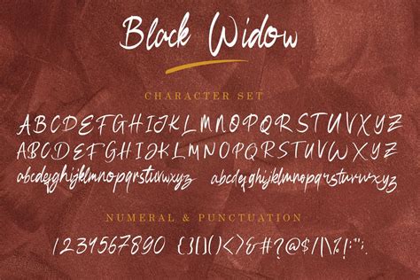 Free Black Widow Script Font Hey Fonts