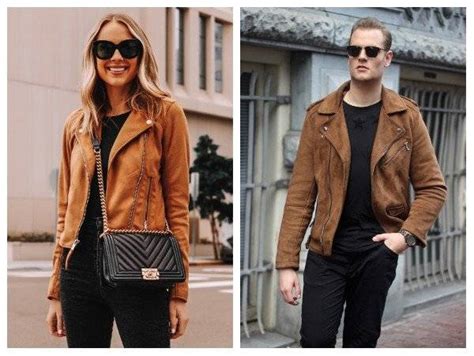 Asymmetrical Leather Jacket Men And Women Perfecto Jackets