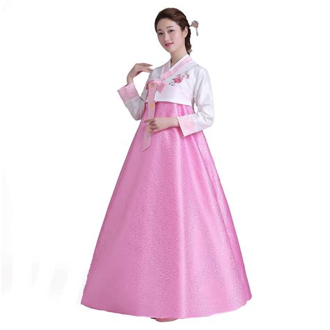 Buy Xinfu Women Korean Traditional Long Sleeve Classic Hanboks Dress
